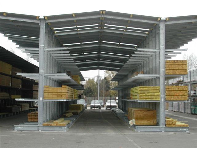 [Translate "Belgium (NL)"] [Translate "Niederlande"] Rack-clad warehouse Cantilever racking